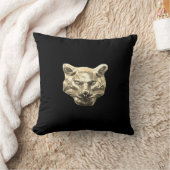 Golden Cat – goldene Katze – vergoldeter Kater クッション (ブランケット)