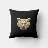 Golden Cat – goldene Katze – vergoldeter Kater クッション (裏面)