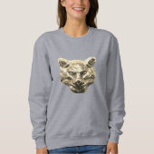 Golden Cat – goldene Katze – vergoldeter Kater スウェットシャツ (正面)