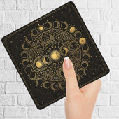Golden Celestial Luna Phases Alchemical Harmony  タイル