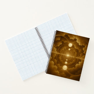 Golden Celestial Spiral Notebook ノートブック