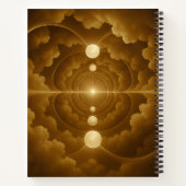 Golden Celestial Spiral Notebook ノートブック (裏面)