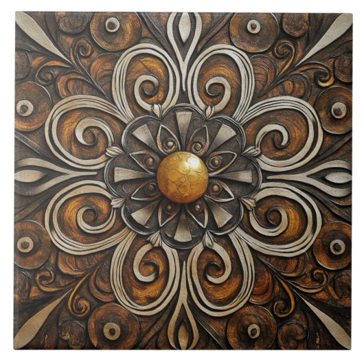 Golden Center 3華美を使用したスクロール タイル (正面)