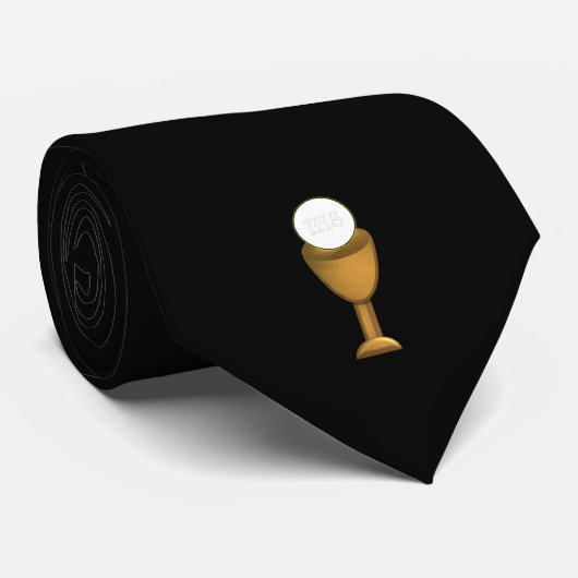Golden Chalice and Host - Holy Communion ネクタイ (ロール)
