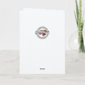 Golden Chalice & White Roses Priest Birthday  カード (裏面)