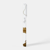 Golden Chinese Dragon Art | Mythical Creature Fant iPhoneケース (右側面)