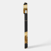 Golden Chinese Dragon Art | Mythical Creature Fant iPhoneケース (左側面)