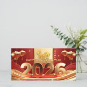 Golden Chinese New Year Horse 2026 FHC シーズンカード (スタンド正面)