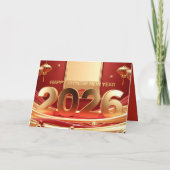 Golden Chinese New Year Horse 2026 HGC シーズンカード (裏面)