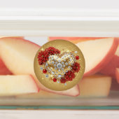 Golden Christmas Heart of Joy ラベル (貼付)