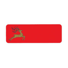 GOLDEN CHRISTMAS REINDEER ラベル