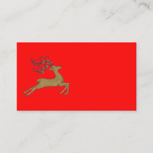 GOLDEN CHRISTMAS REINDEER 名刺 (正面)