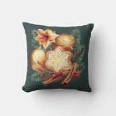 Golden Christmas Star with Cinnamon クッション (正面)