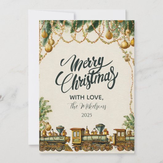 Golden Christmas Train シーズンカード (正面)