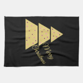 Golden Christmas Tree キッチンタオル (横)