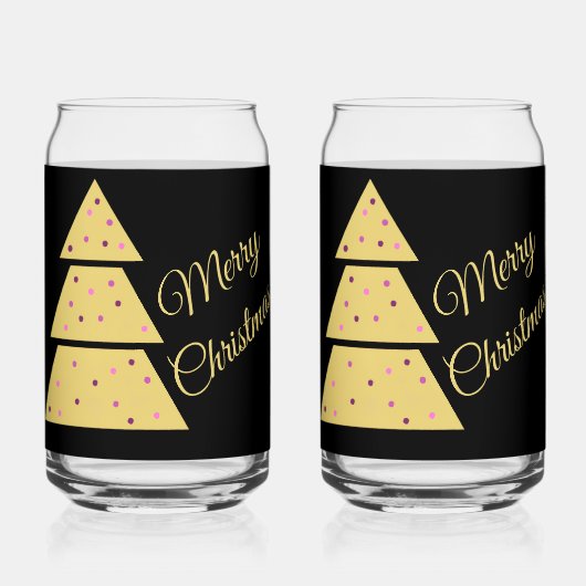 Golden Christmas Tree Drinkware Set ガラス缶 (裏面)