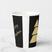 Golden Christmas Tree Paper Cup 紙コップ (左)