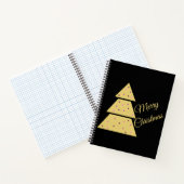 Golden Christmas Tree Spiral Notebook ノートブック (内部)