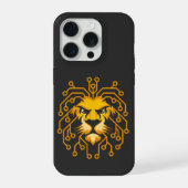 Golden Circuit Lion iPhone 15 Case iPhoneケース (裏面)