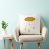 Golden Cloud & Lanterns Ramadan Pillow クッション (椅子)