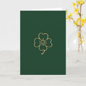 Golden Clover Good Luck Card カード (黄色い花)