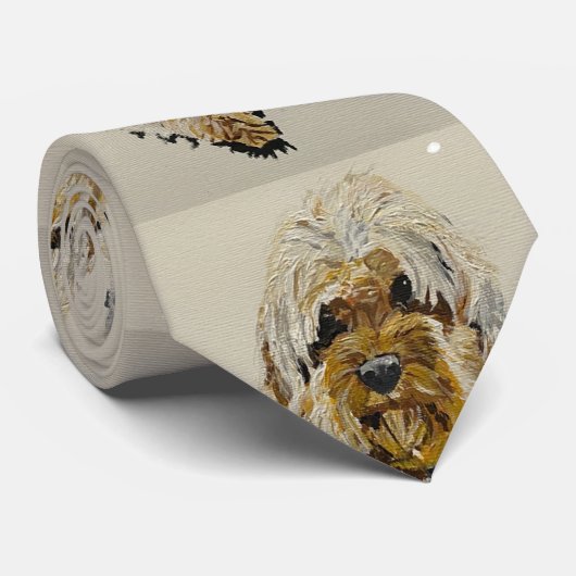 Golden Cockapoo tie ネクタイ (ロール)