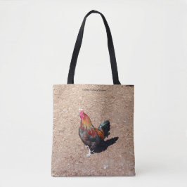 Golden Cockerel Rooster all over bag トートバッグ