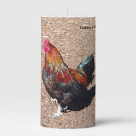 Golden Cockerel Rooster candle