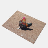 Golden Cockerel Rooster doormat ドアマット (アングル)