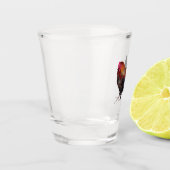 Golden Cockerel Rooster shot glass ショットグラス (左)