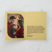 Golden Cocoa Fun Retro Christmas Photos シーズンカード (内部)