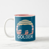 Golden Colorado Retro Bear ツートーンマグカップ (左)