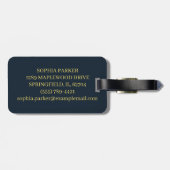 Golden Crescent Moon ラゲッジタグ (裏面横)