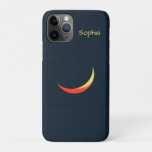 Golden Crescent Moon Case-Mate iPhoneケース (裏)