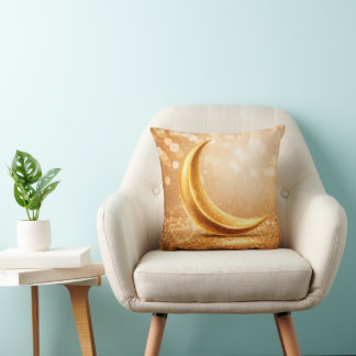 Golden Crescent Moon Cushion クッション