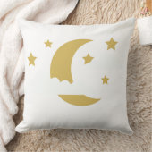 Golden Crescent Moon Pillow クッション (ブランケット)