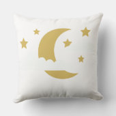 Golden Crescent Moon Pillow クッション (裏面)
