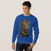 “Golden Crest – Lion & Dragon Royal Emblem” スウェットシャツ (正面フル)