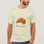 Golden Croissant Illustration Tシャツ (正面)