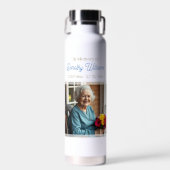 Golden Cross and Flowers Memorial Keepsake ウォーターボトル (正面)