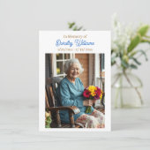 Golden Cross and Flowers Memorial Keepsake カード (スタンド正面)