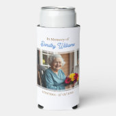 Golden Cross and Flowers Memorial Keepsake スリム缶クーラー (Seltzer正面)