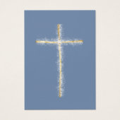 Golden cross First Communion remembrance card (正面)