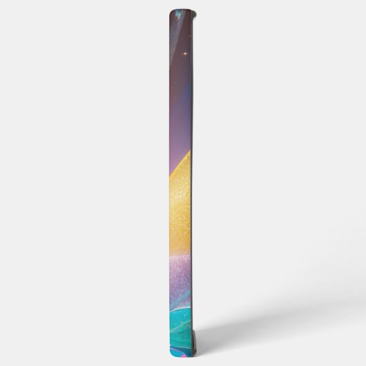 Golden Crystal Burst Phone Case Samsung Galaxyケース (左側面)