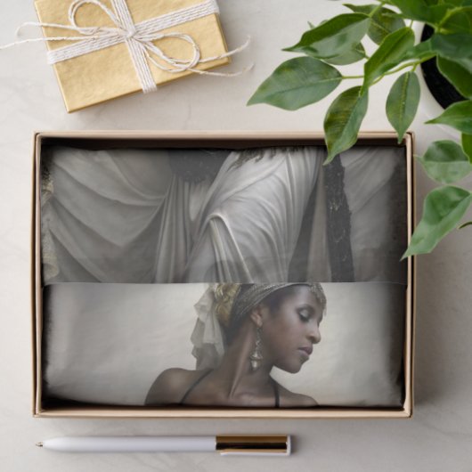 Golden Dancer in Regal Beadwork Decoupage  薄葉紙 (ギフト)