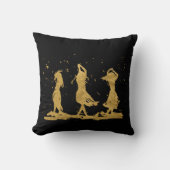 Golden Dancing Witches クッション (正面)