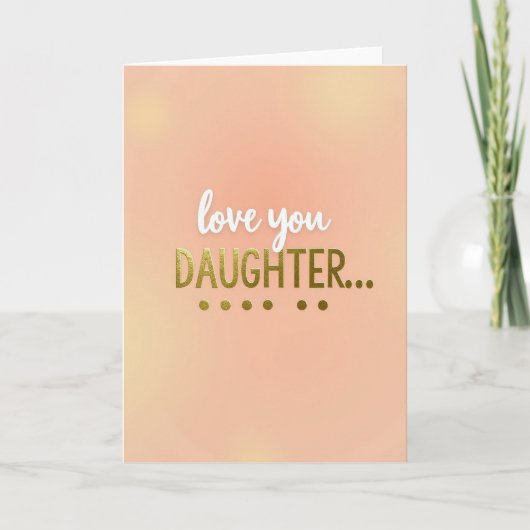 Golden Daughter Love You Card カード (正面)