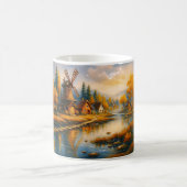 Golden Dawn at the Windmill Village コーヒーマグカップ (中央)