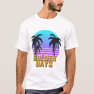Golden Days Retro Sunset Tシャツ