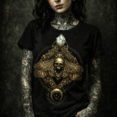 Golden Death Head Moth Skull | Mystical Insect ポスター